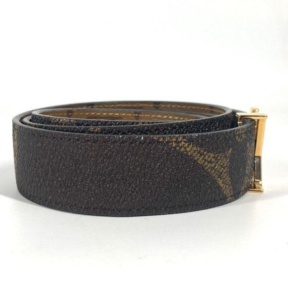 LOUIS VUITTON M0149 Monogram-Reverse Ceinture-LV Iconic belt Canvas Beige/Brown